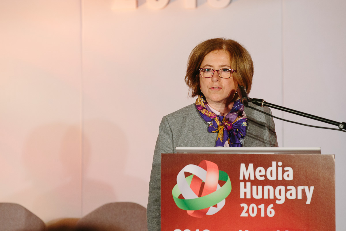 Vass Ágnes, a médiatanács tagja a Media Hungary 2016 konferencián