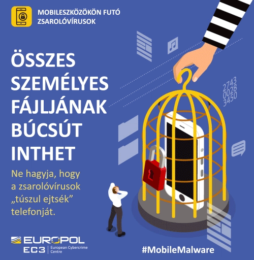Europol-banner: zsarolóvírusok