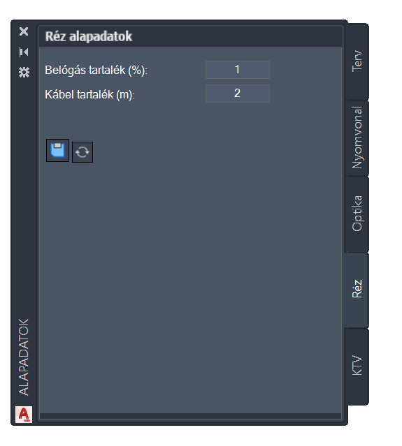 Réz alapadatok Réz alapadatok