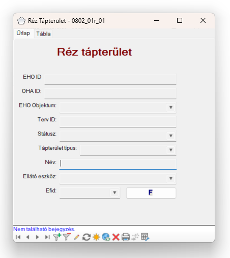Réz tápterület űrlap Réz tápterület űrlap