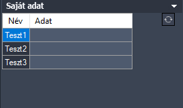 Saját adat megadása