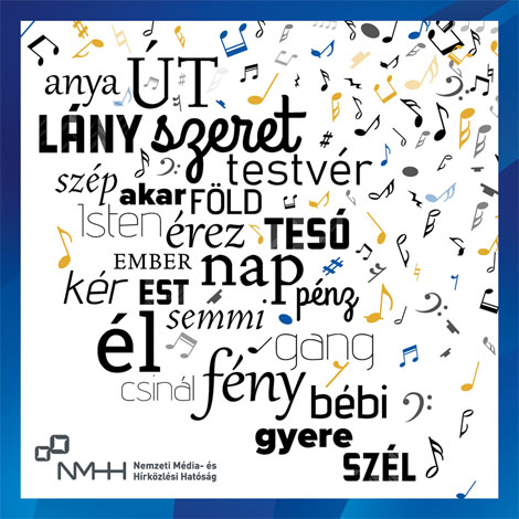 Slágerszöveg-szófelhő