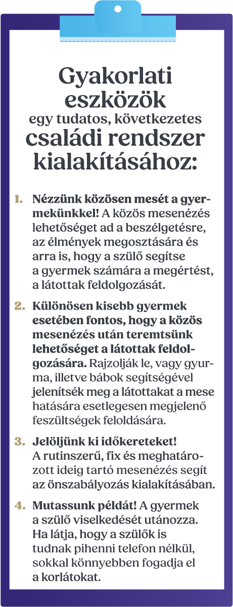 Lista azokról a gyakorlati szülői felügyeleti eszközökről. Részletes leírás a kép alatt.