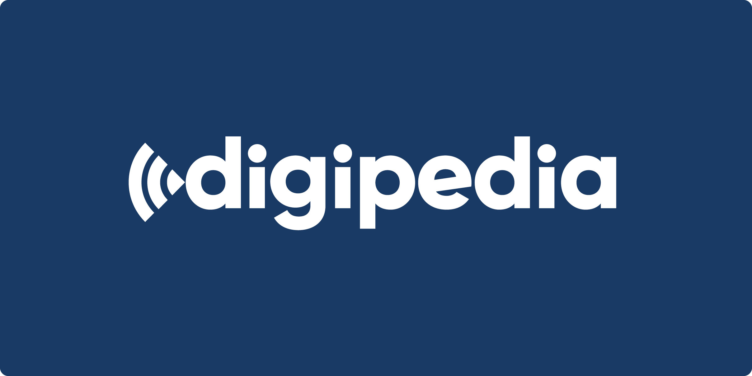 Digipedia.hu – logo kék háttéren