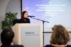 Adámi-Rózsa Zsanett kutató elóadása