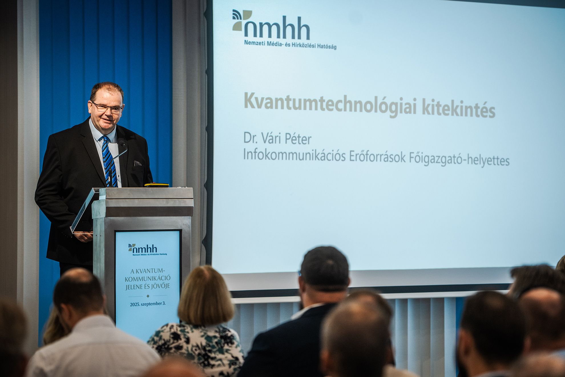 Vári Péter, az NMHH Infokommunikációs Erőforrások főigazgató-helyettese